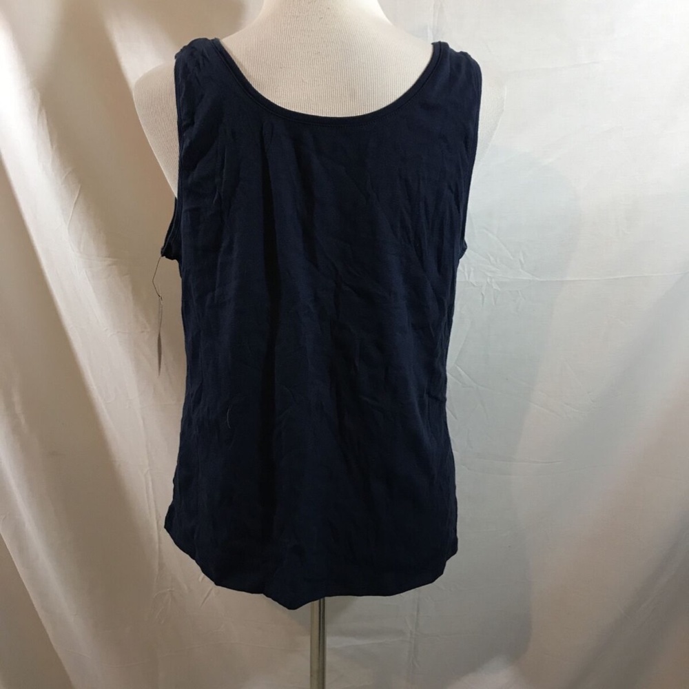 Relativity navy tank - womens 1X, NWT - armpit to armpit = 19" - Picture 3 of 5